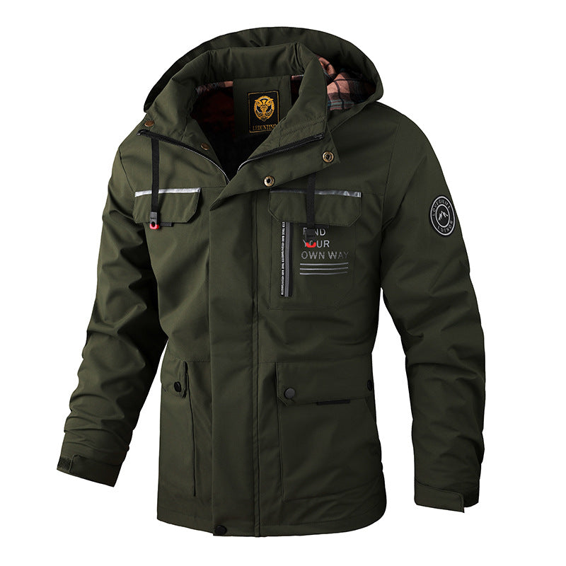 Men's Waterproof Hooded Soft Shell Jacket