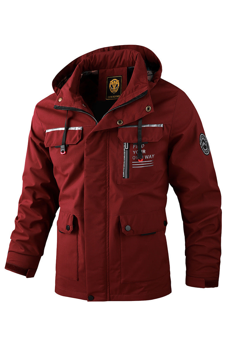Men's Waterproof Hooded Soft Shell Jacket