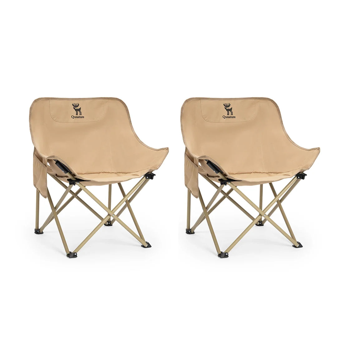 Folding Carbon Steel Camping Chair Adult Kids Sizes