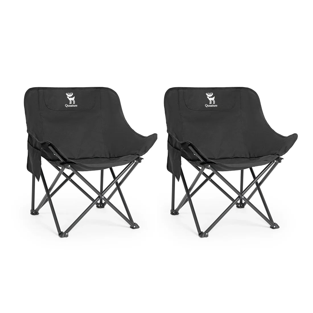 Folding Carbon Steel Camping Chair Adult Kids Sizes