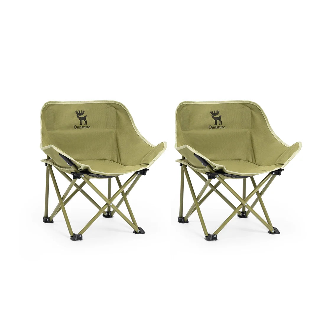 Folding Carbon Steel Camping Chair Adult Kids Sizes