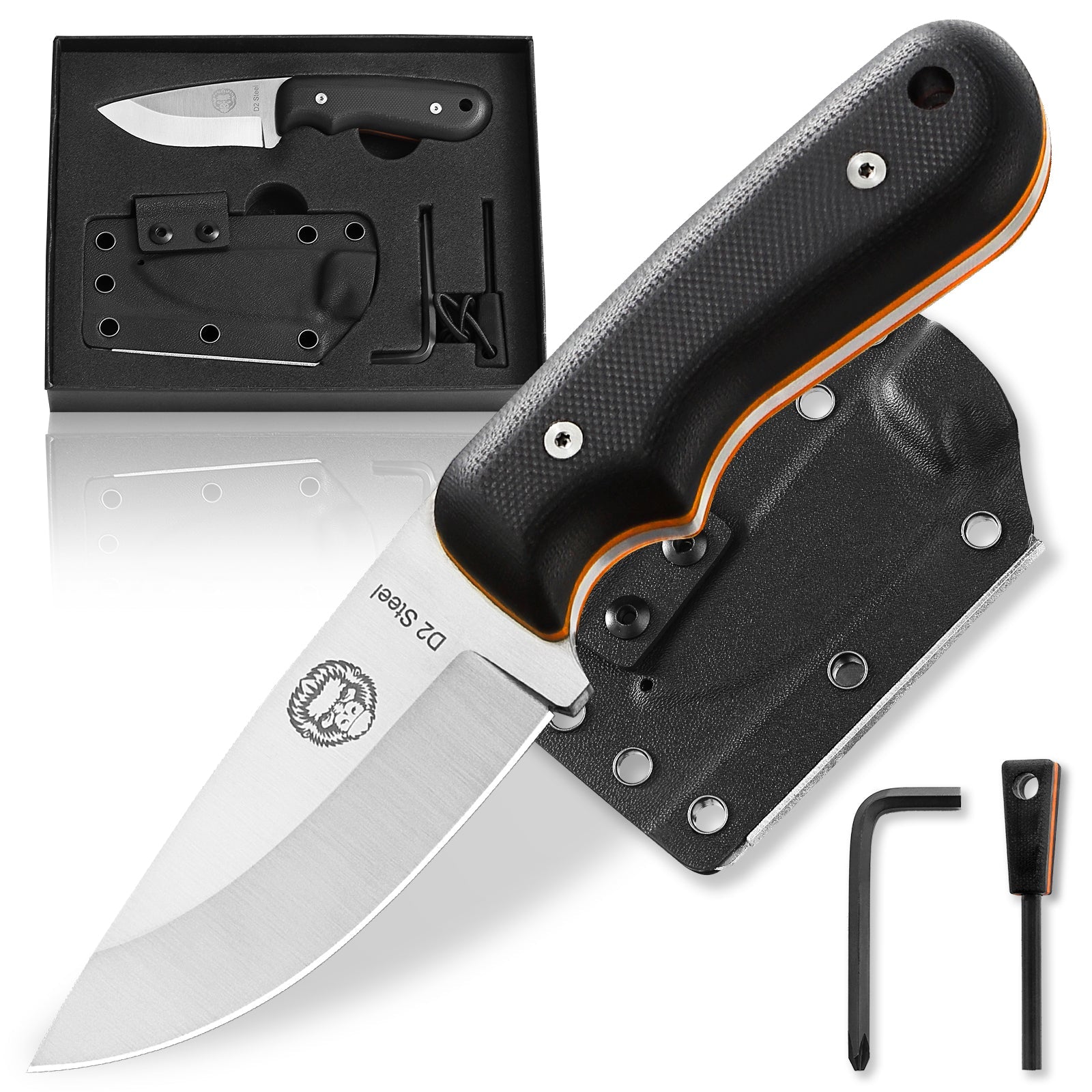 Redline Compact Survival Knife Fire Starter Kit
