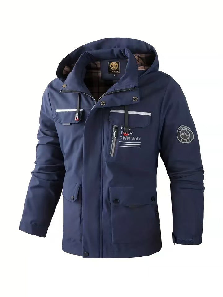 Men's Waterproof Hooded Soft Shell Jacket