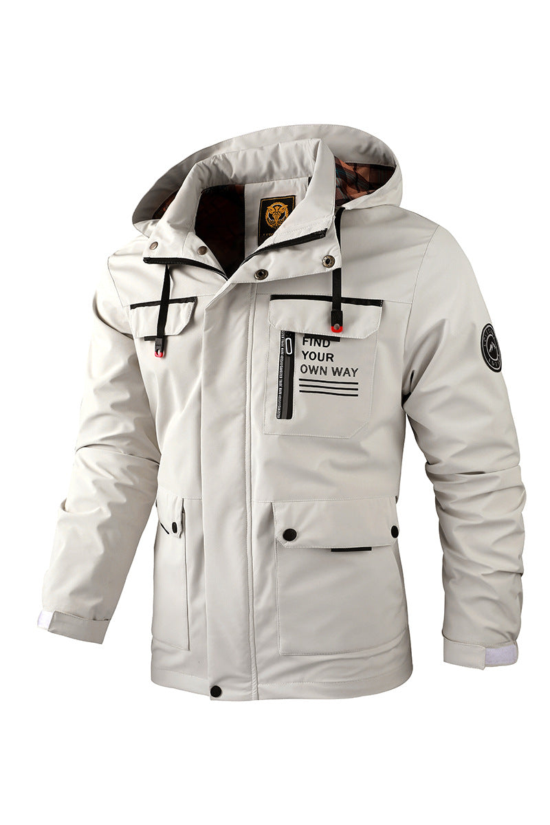 Men's Waterproof Hooded Soft Shell Jacket