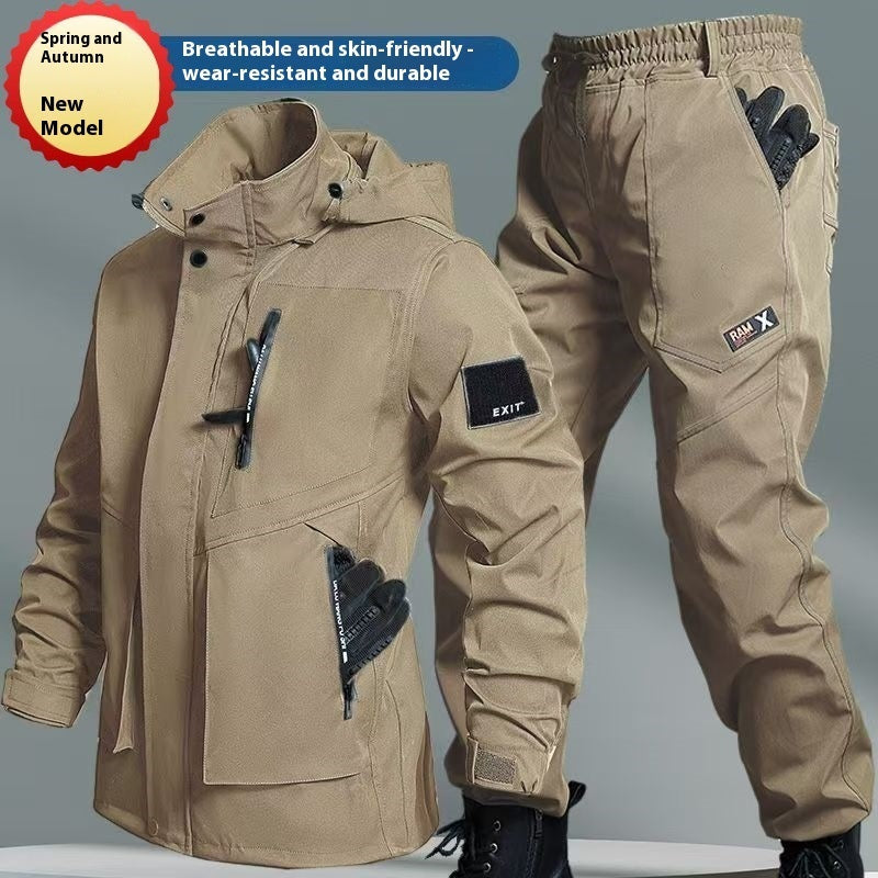 Fleece-Lined Waterproof Jacket Suit