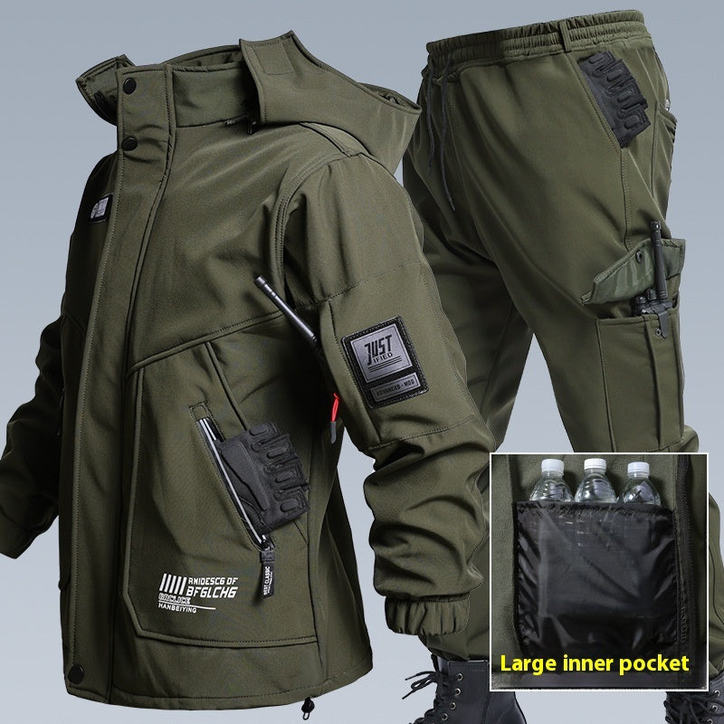 Fleece-Lined Waterproof Jacket Suit
