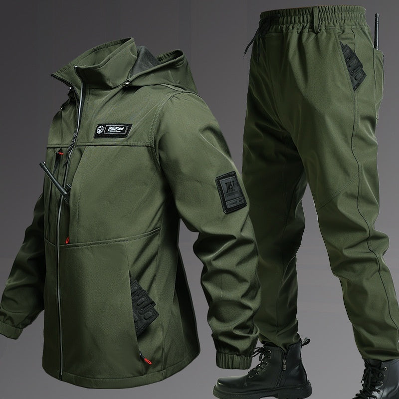 Fleece-Lined Waterproof Jacket Suit