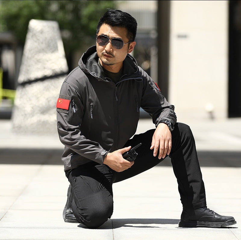Men's Waterproof Tactical Fleece Jacket
