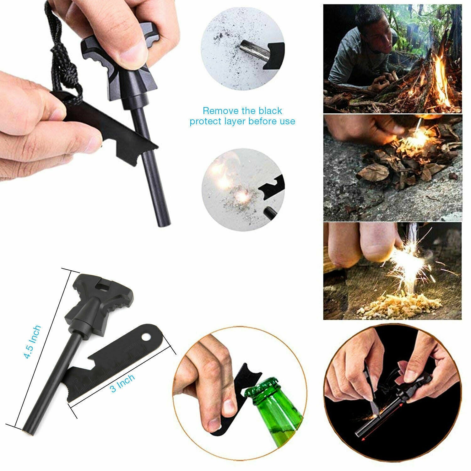 14-in-1 Outdoor Survival Gear Kit Camping Hunting