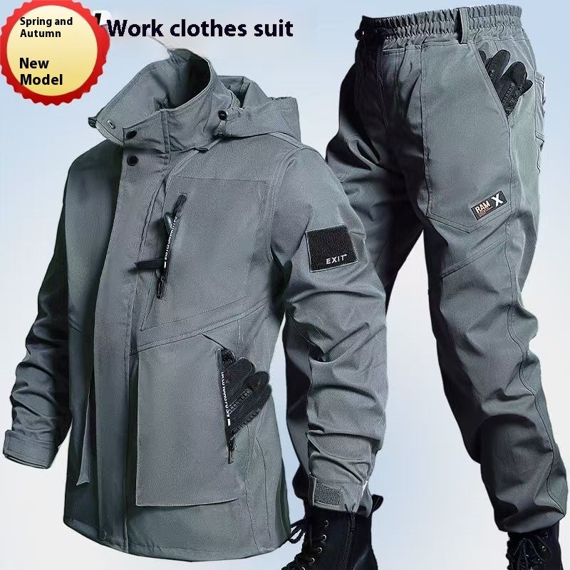 Fleece-Lined Waterproof Jacket Suit