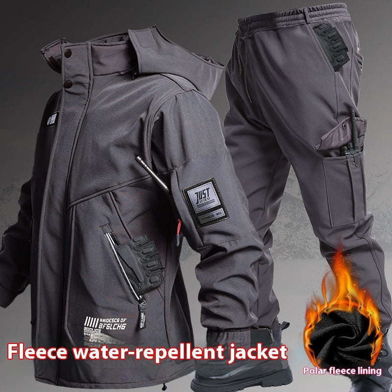 Fleece-Lined Waterproof Jacket Suit