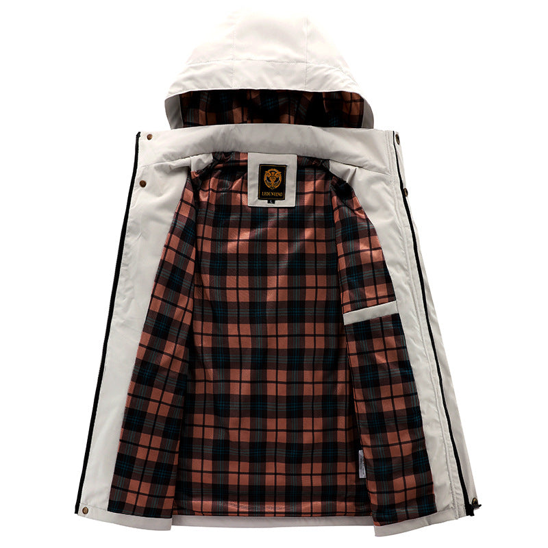 Men's Waterproof Hooded Soft Shell Jacket