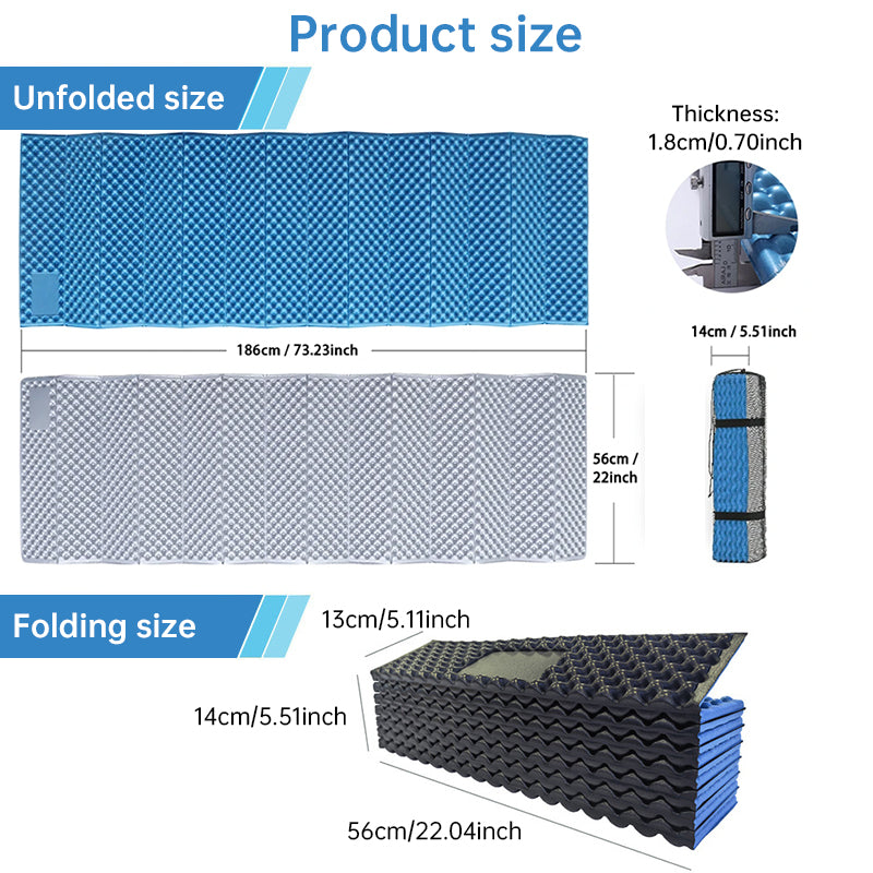 330g Lightweight Foam Camping Mattress Hiking Sleeping Pad