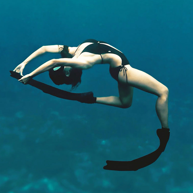 Professional Freediving Long Fins with Anti-Skid Design