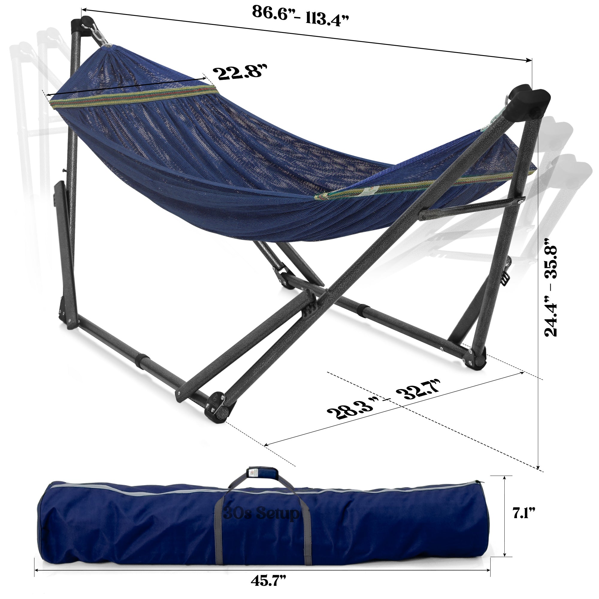 Uniki Collapsible Hammock Stand Outdoor Relaxation