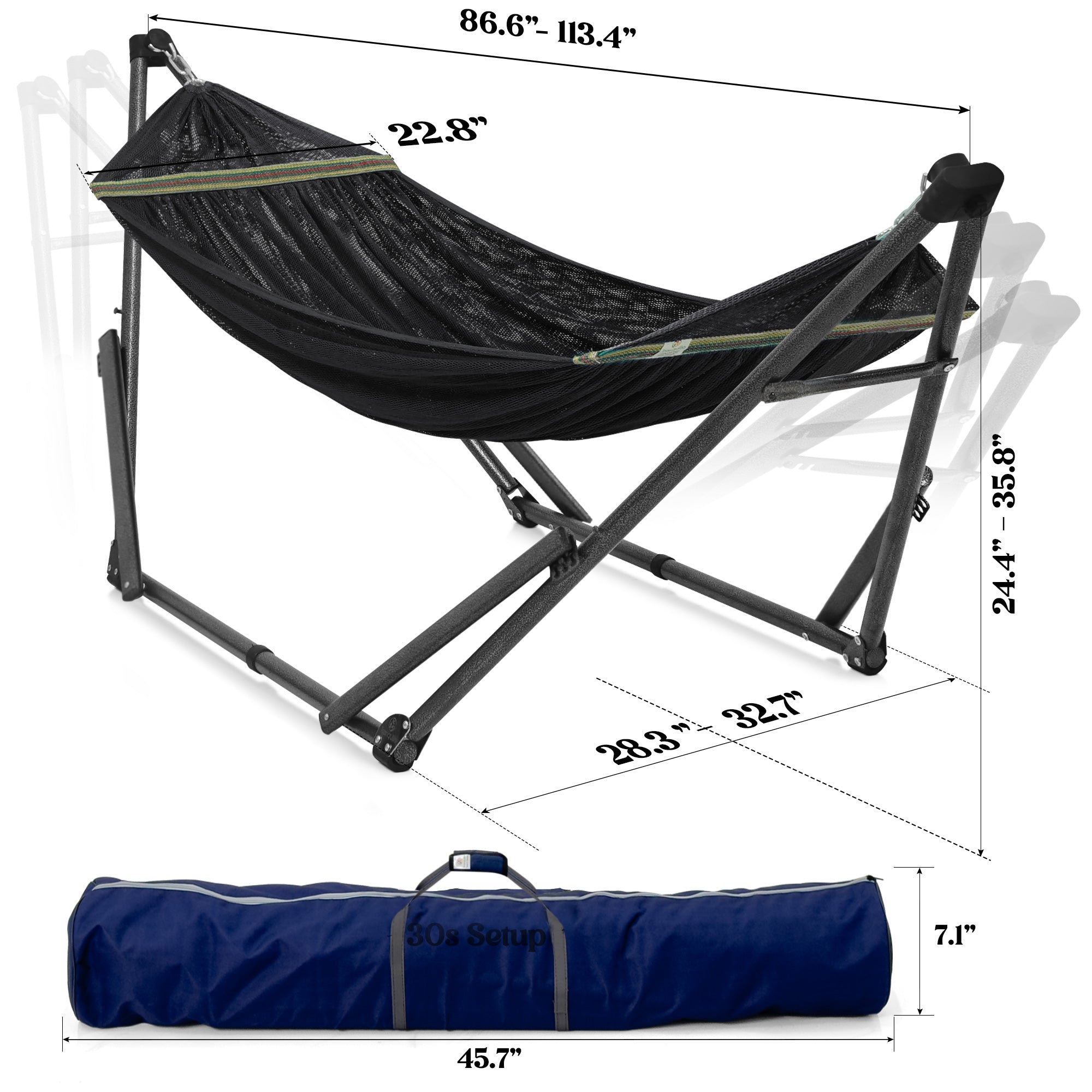 Uniki Collapsible Hammock Stand Outdoor Relaxation
