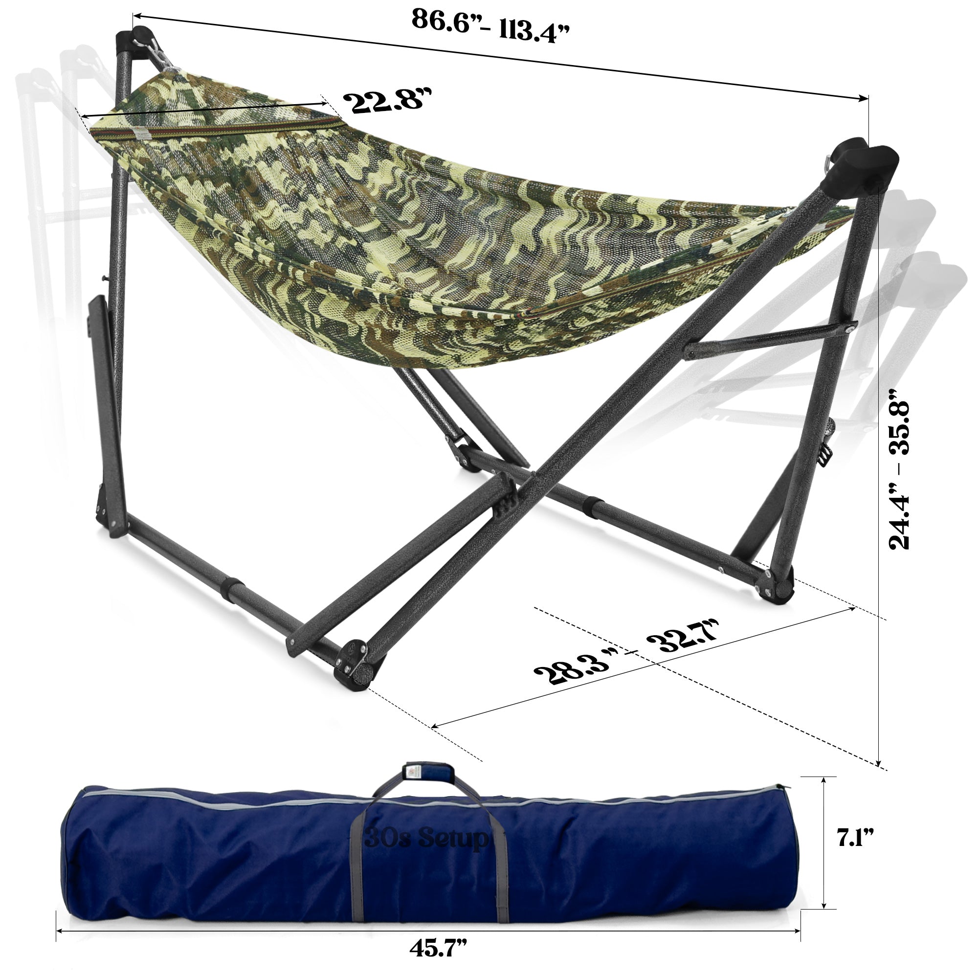 Uniki Collapsible Hammock Stand Outdoor Relaxation