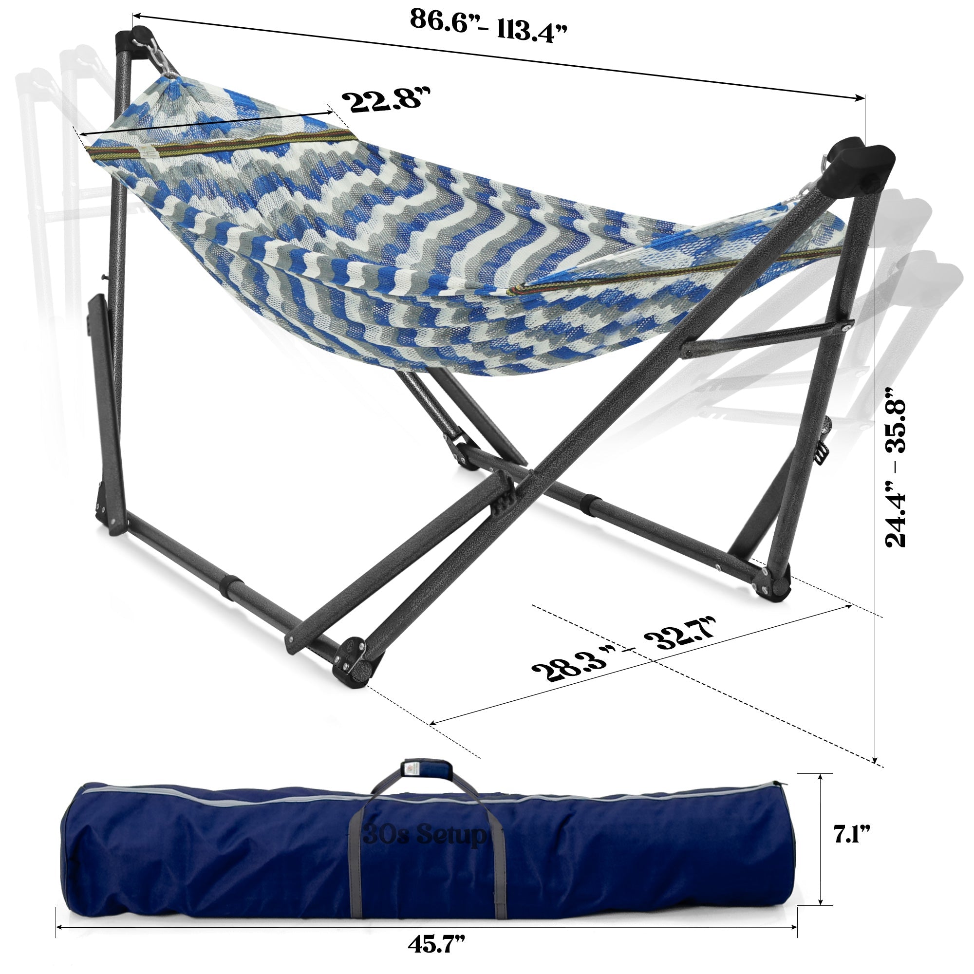 Uniki Collapsible Hammock Stand Outdoor Relaxation