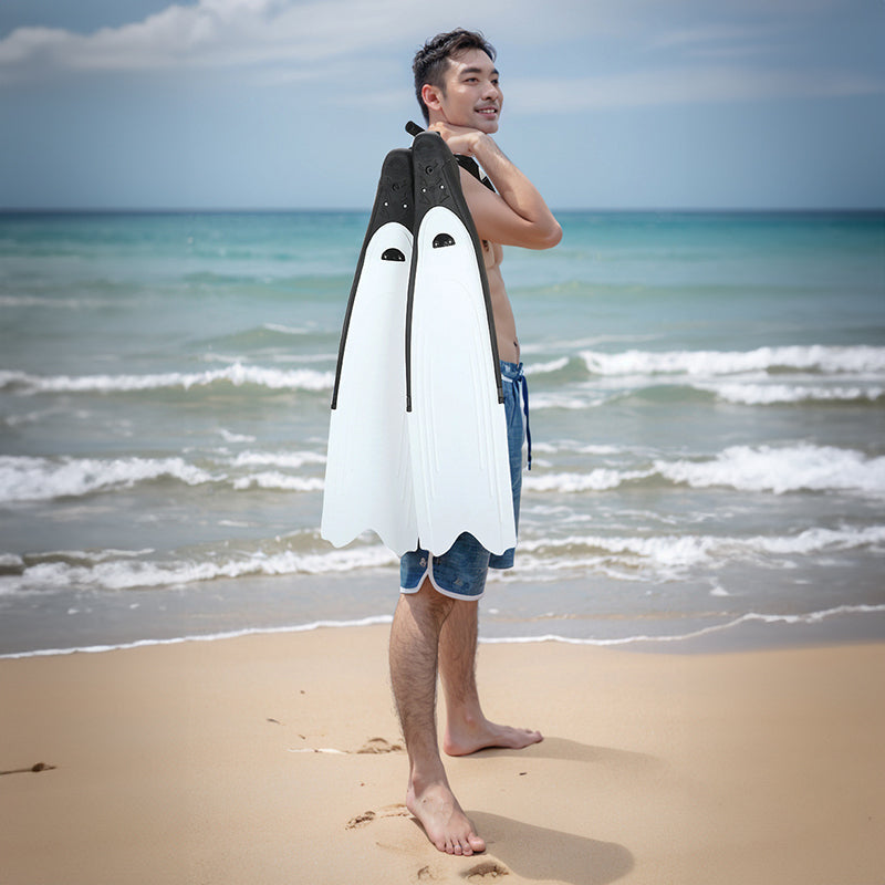 Professional Freediving Long Fins with Anti-Skid Design
