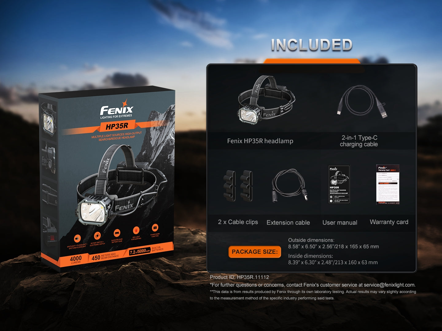 HP35R Search Rescue Rechargeable LED Headlamp