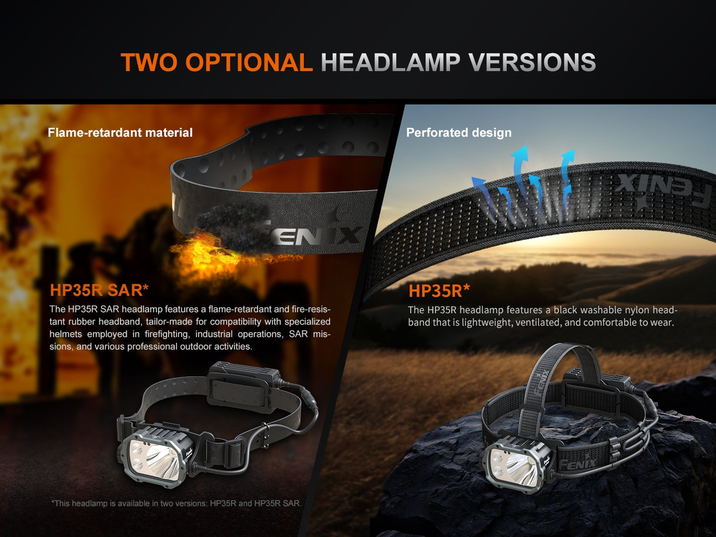 HP35R Search Rescue Rechargeable LED Headlamp