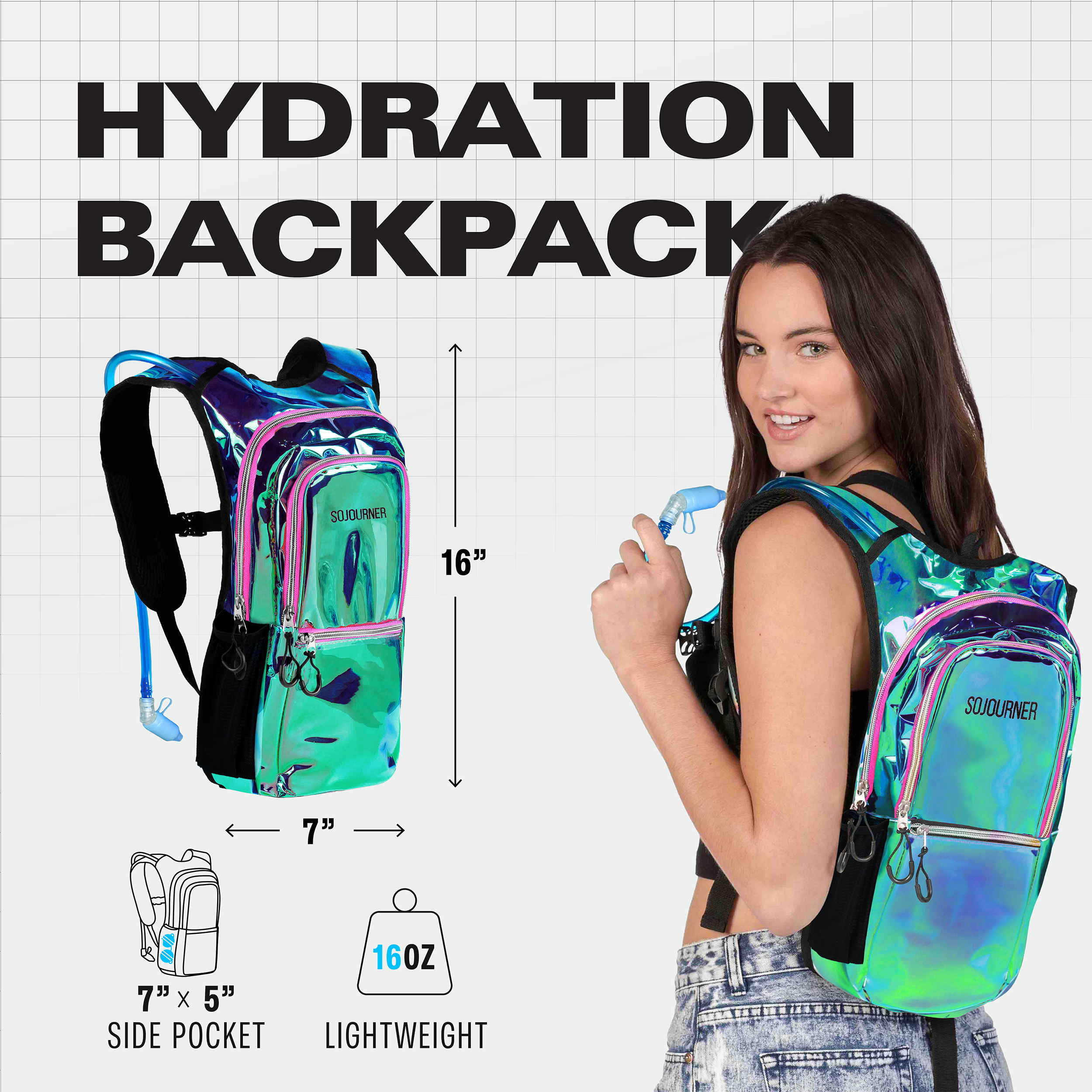 Medium Hydration Pack Backpack Outdoor Adventure Gear
