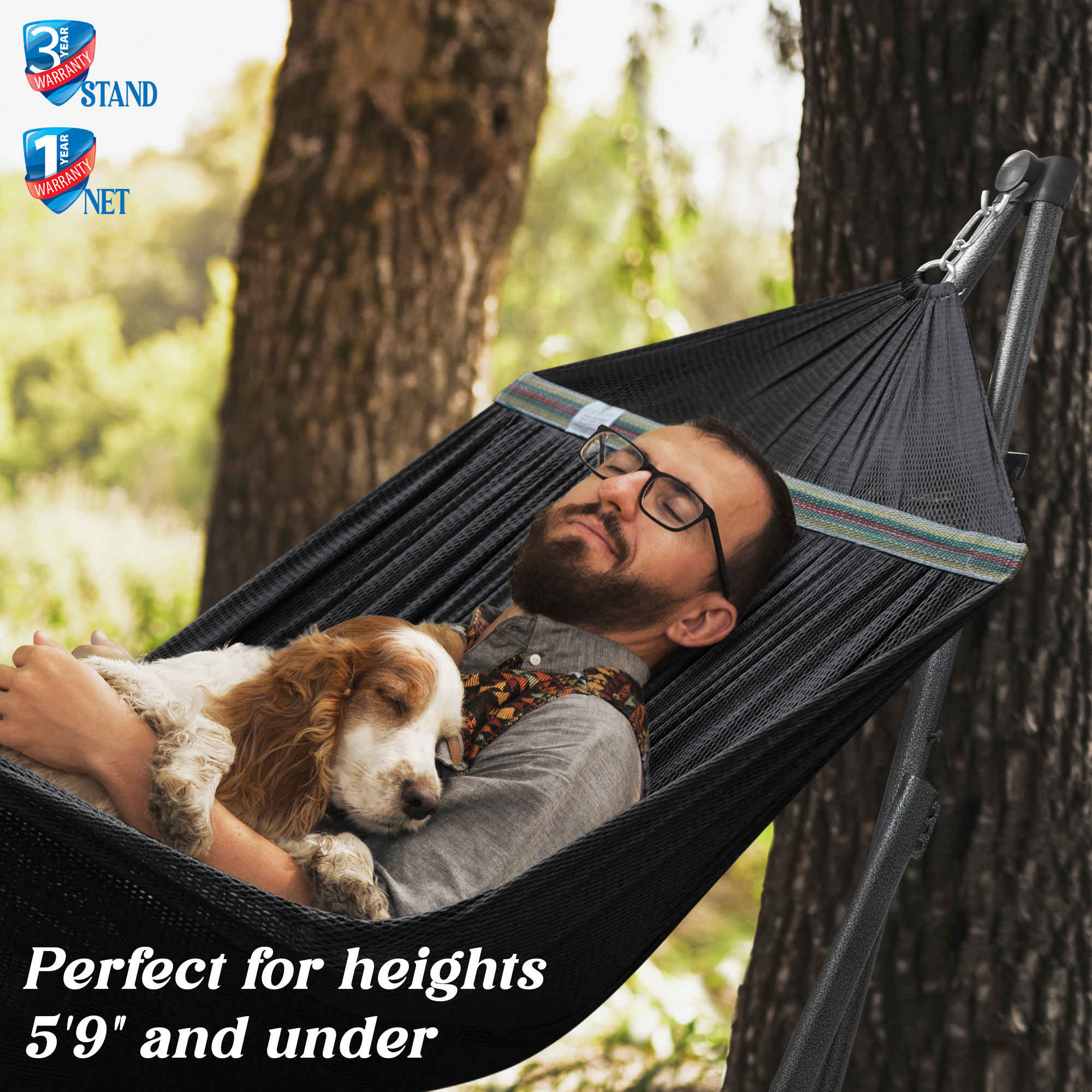 Uniki Collapsible Hammock Stand Outdoor Relaxation