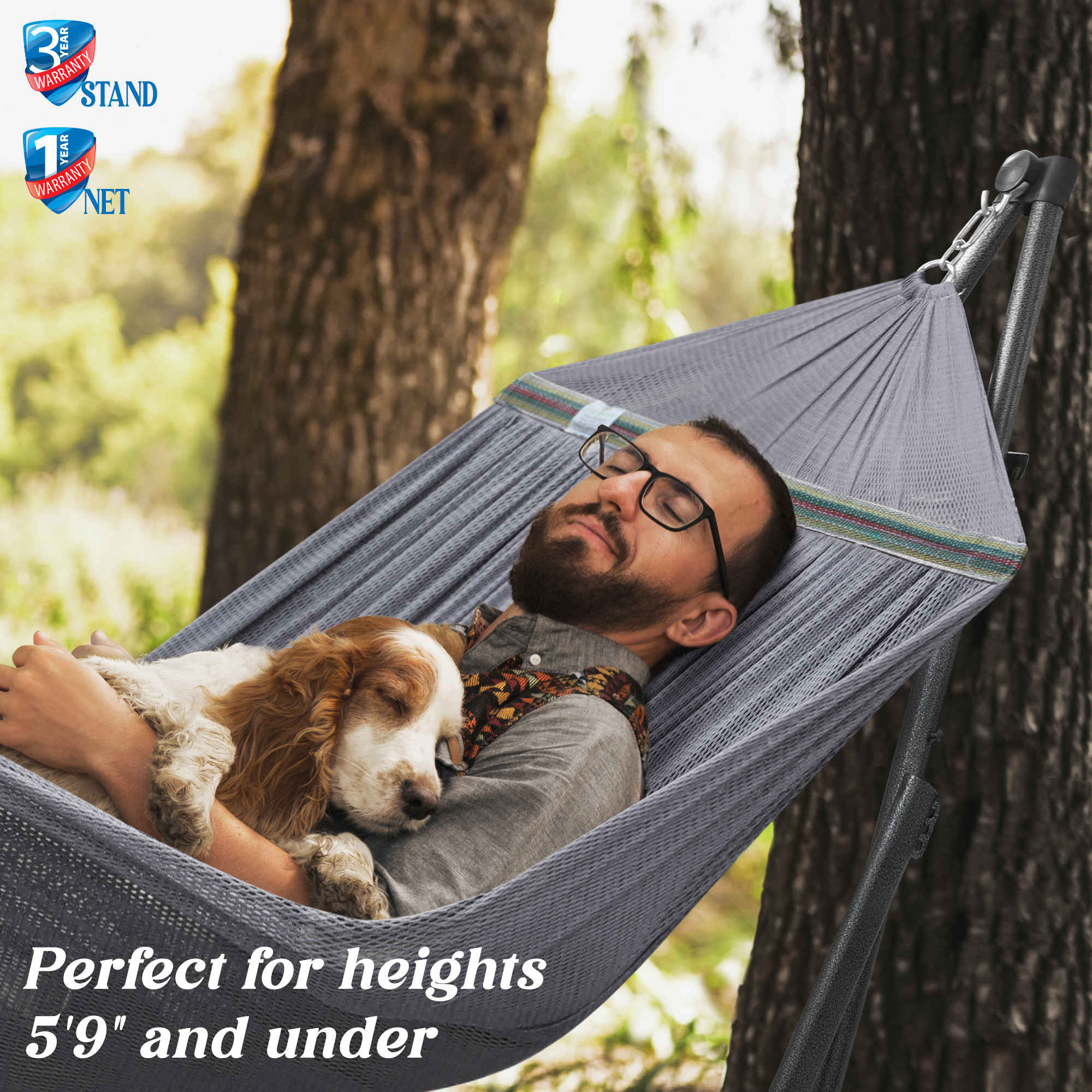 Uniki Collapsible Hammock Stand Outdoor Relaxation