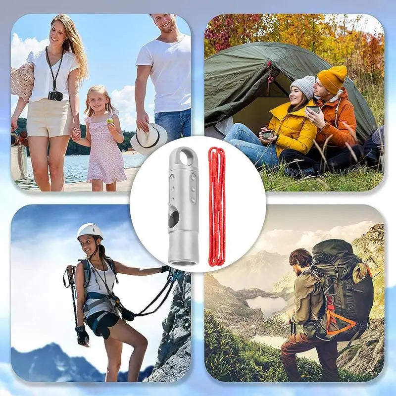Titanium Survival Whistle Ultralight Loud Safety Tool