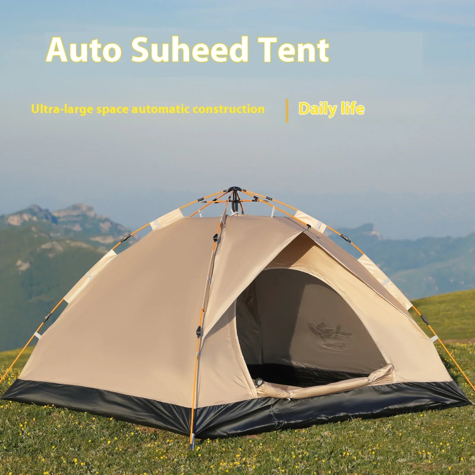 Windproof Family Camping Tent Easy Setup