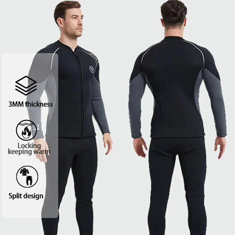 3mm/2mm Neoprene Wetsuit Jacket & Pants Set