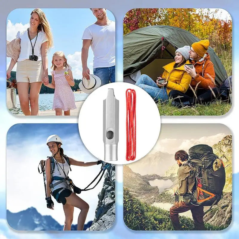 Titanium Survival Whistle Ultralight Loud Safety Tool