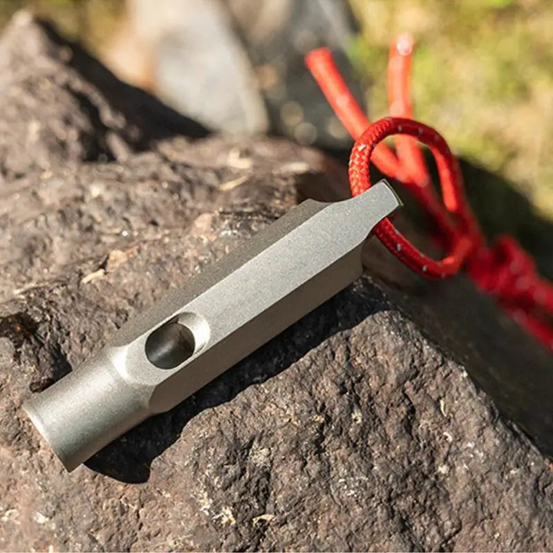 Titanium Survival Whistle Ultralight Loud Safety Tool