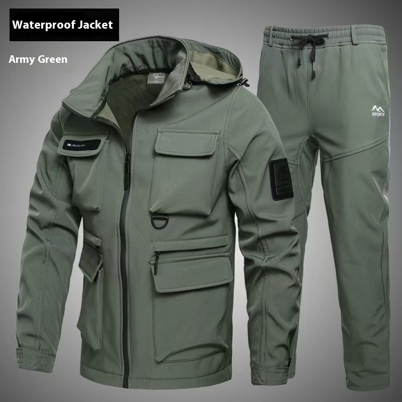 Fleece-Lined Waterproof Jacket Suit