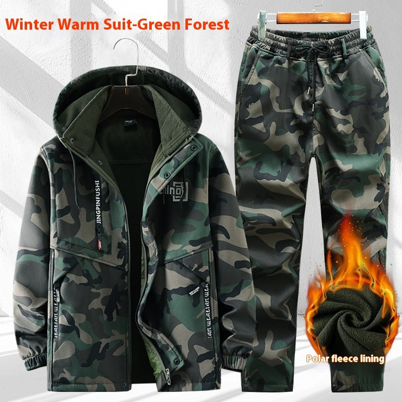 Fleece-Lined Waterproof Jacket Suit