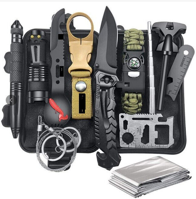 14-in-1 Outdoor Survival Gear Kit Camping Hunting
