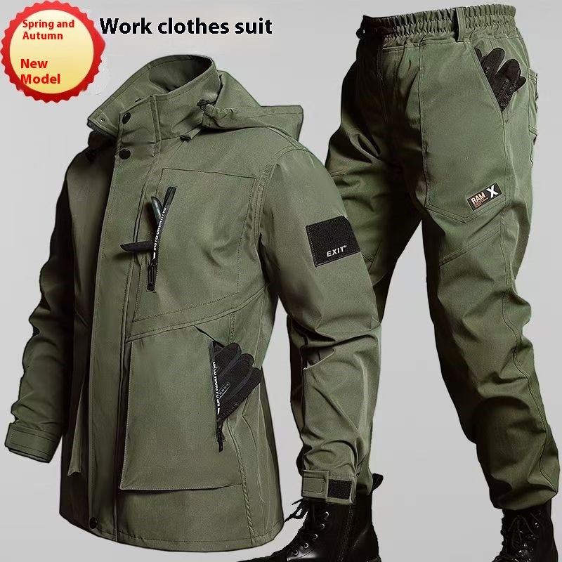 Fleece-Lined Waterproof Jacket Suit