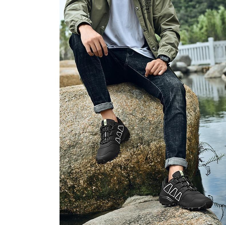 Men's Waterproof Trail Running Hiking Sneakers