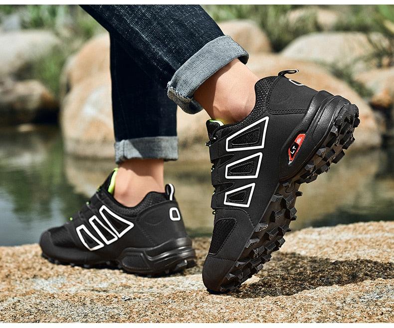 Men's Waterproof Trail Running Hiking Sneakers