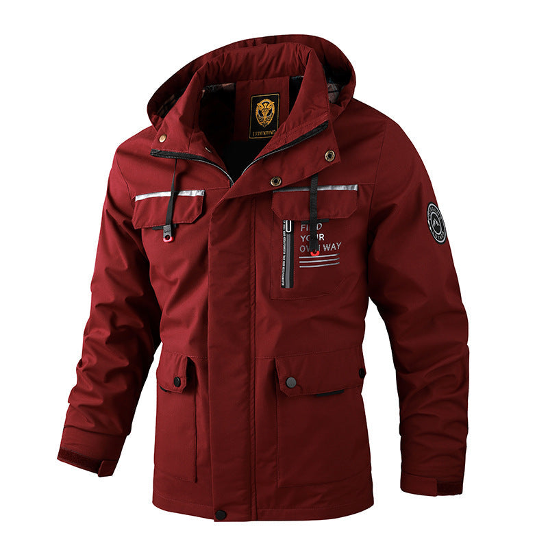Men's Waterproof Hooded Soft Shell Jacket