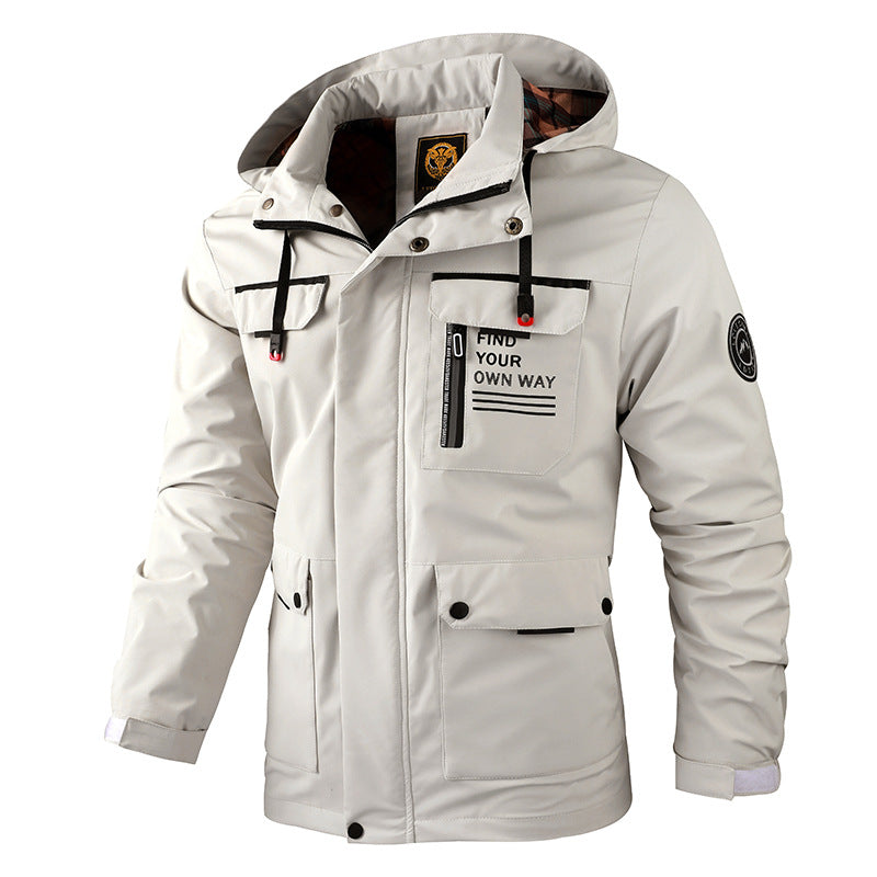 Men's Waterproof Hooded Soft Shell Jacket