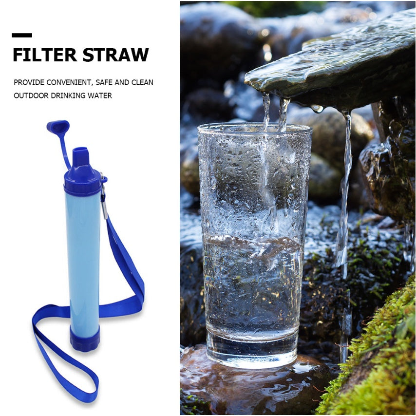 Portable Water Filter Straw For Outdoor Survival Travel