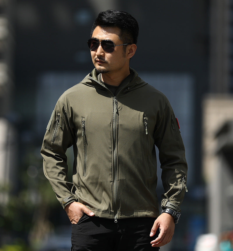 Men's Waterproof Tactical Fleece Jacket
