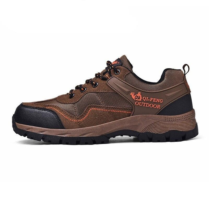 Men's Leather Low-Cut Hiking Shoes