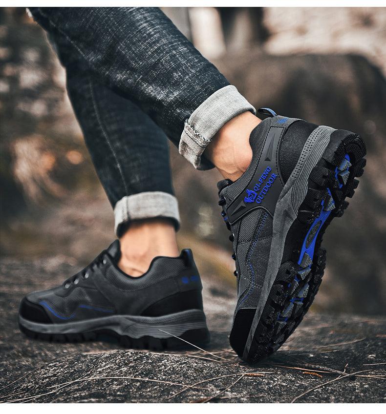 Men's Leather Low-Cut Hiking Shoes
