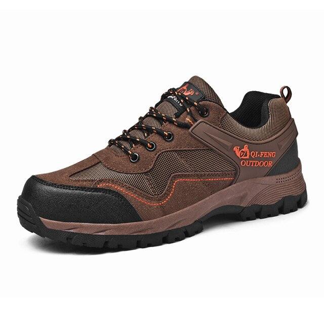 Men's Leather Low-Cut Hiking Shoes