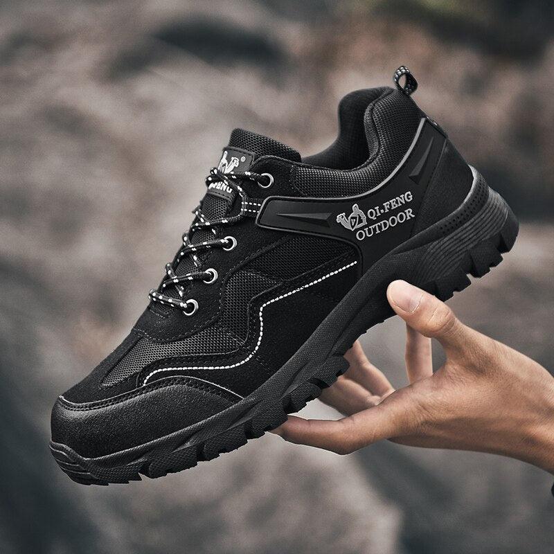 Men's Leather Low-Cut Hiking Shoes