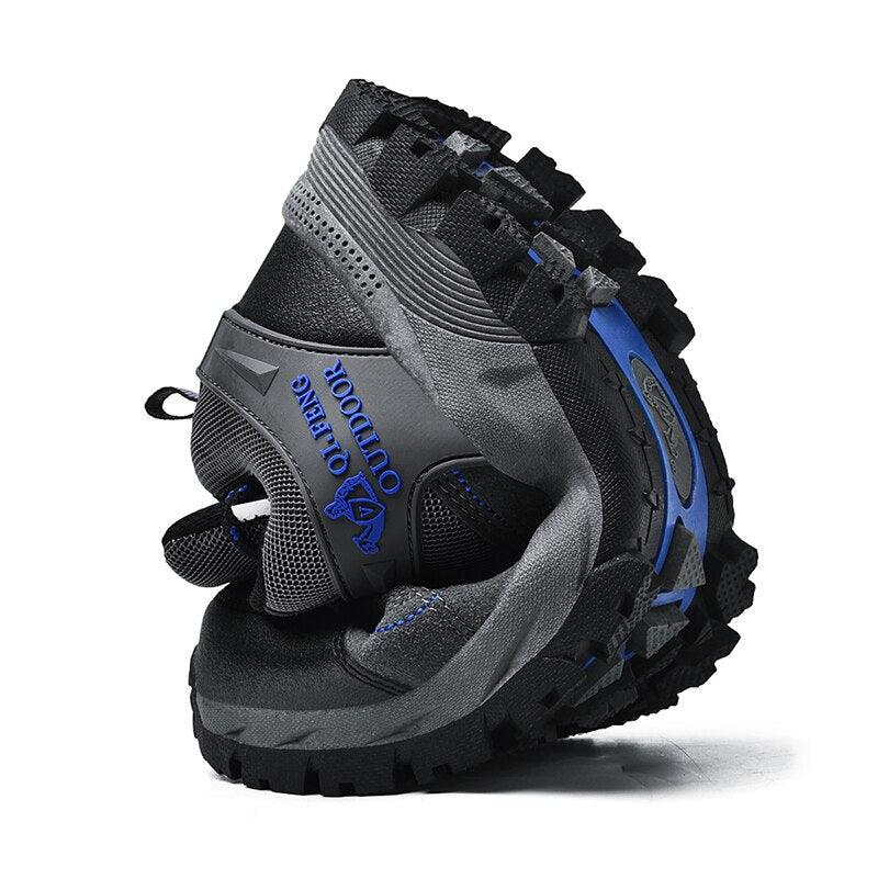 Men's Leather Low-Cut Hiking Shoes