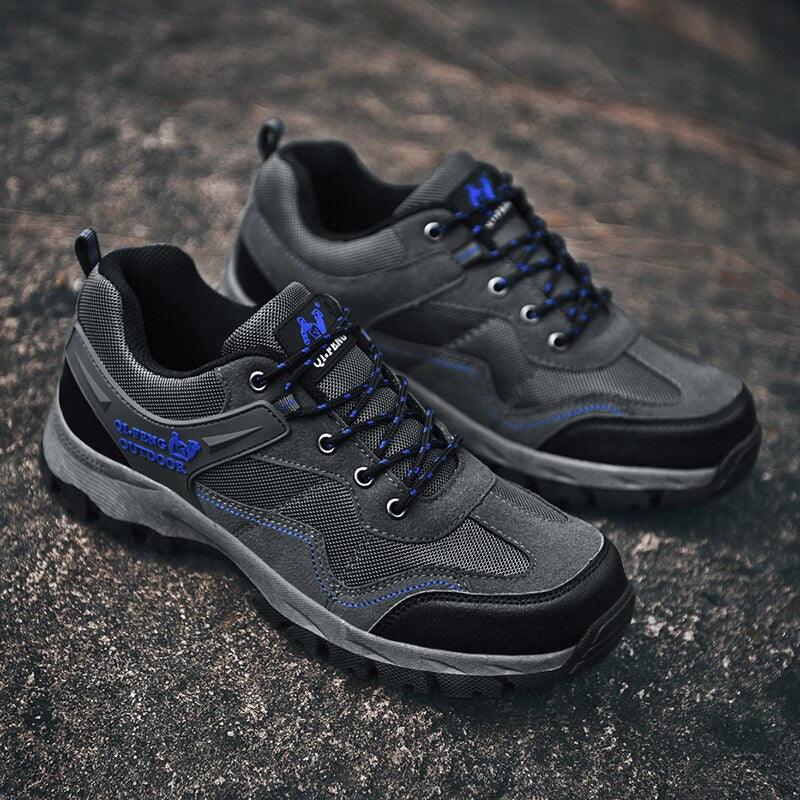 Men's Leather Low-Cut Hiking Shoes