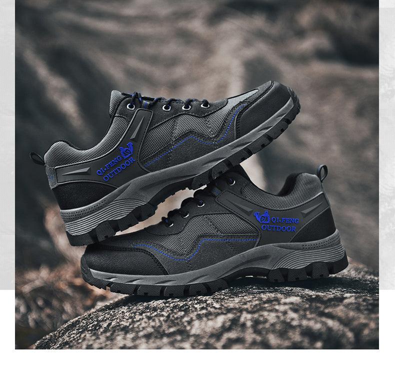 Men's Leather Low-Cut Hiking Shoes